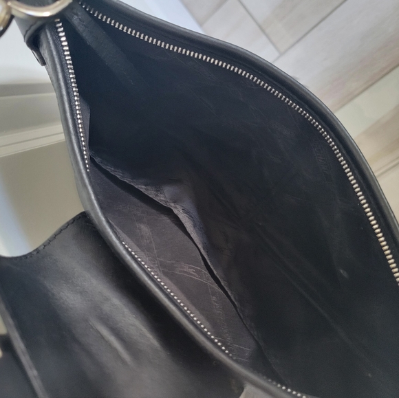 Longchamp Black Leather Shoulder Bag - Picture 8 of 9